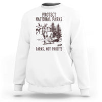 Protect National Parks Sweatshirt Support Parks Not Profits Deer