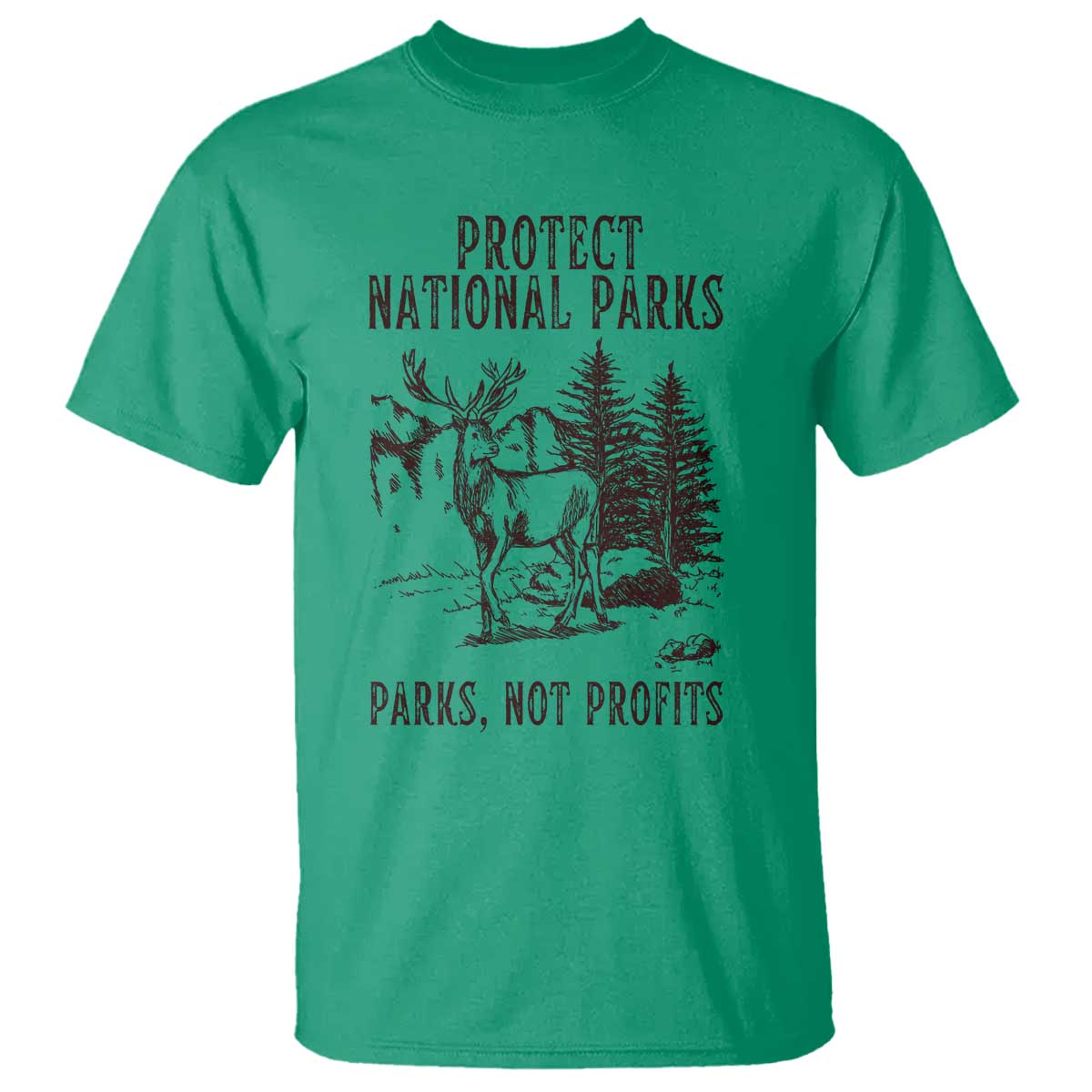 Protect National Parks T Shirt Support Parks Not Profits Deer