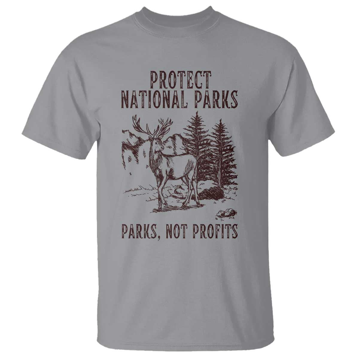 Protect National Parks T Shirt Support Parks Not Profits Deer