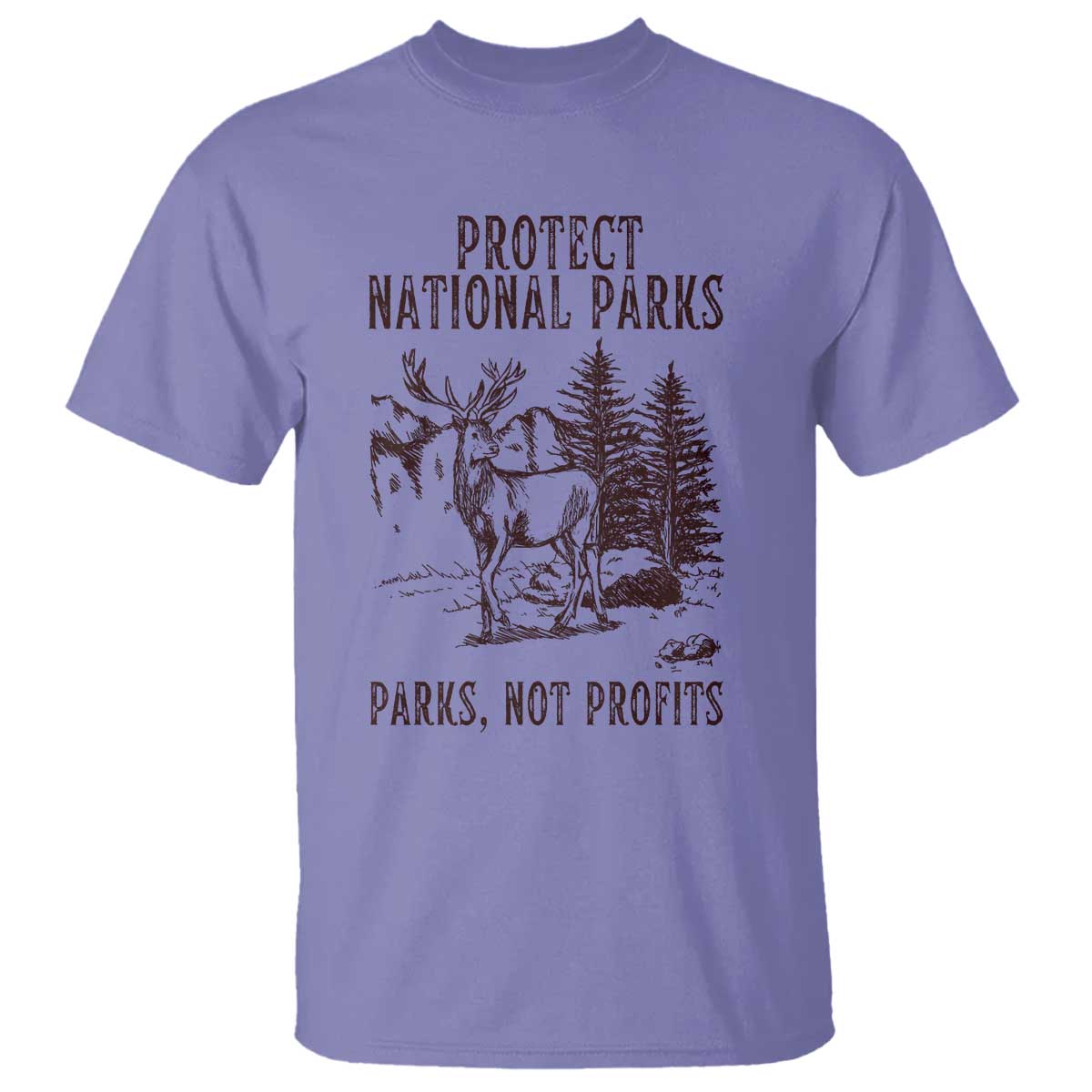 Protect National Parks T Shirt Support Parks Not Profits Deer