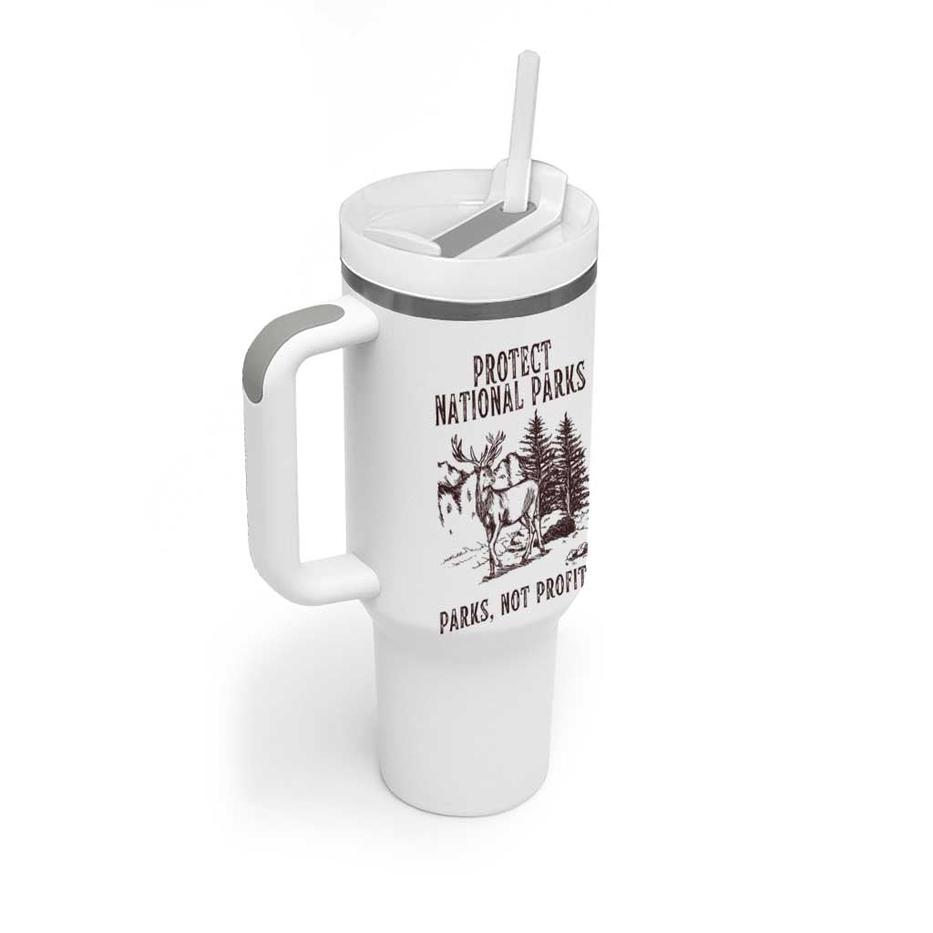 Protect National Parks Tumbler With Handle Support Parks Not Profits Deer