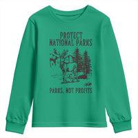 Protect National Parks Youth Sweatshirt Support Parks Not Profits Deer