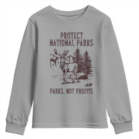 Protect National Parks Youth Sweatshirt Support Parks Not Profits Deer