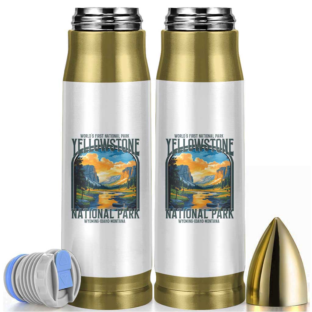 Yellowstone National Park Bullet Tumbler Worlds First NP Retro Vintage Graphic