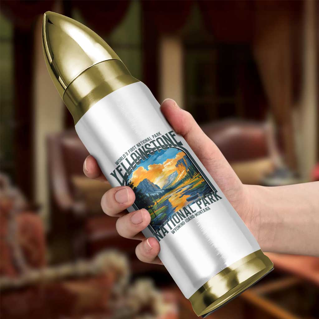 Yellowstone National Park Bullet Tumbler Worlds First NP Retro Vintage Graphic
