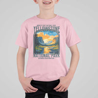 Yellowstone National Park T Shirt For Kid Worlds First NP Retro Vintage Graphic
