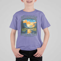 Yellowstone National Park T Shirt For Kid Worlds First NP Retro Vintage Graphic