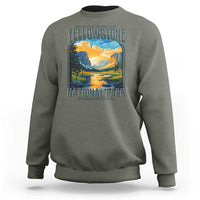 Yellowstone National Park Sweatshirt Worlds First NP Retro Vintage Graphic