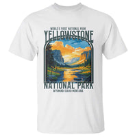 Yellowstone National Park T Shirt Worlds First NP Retro Vintage Graphic