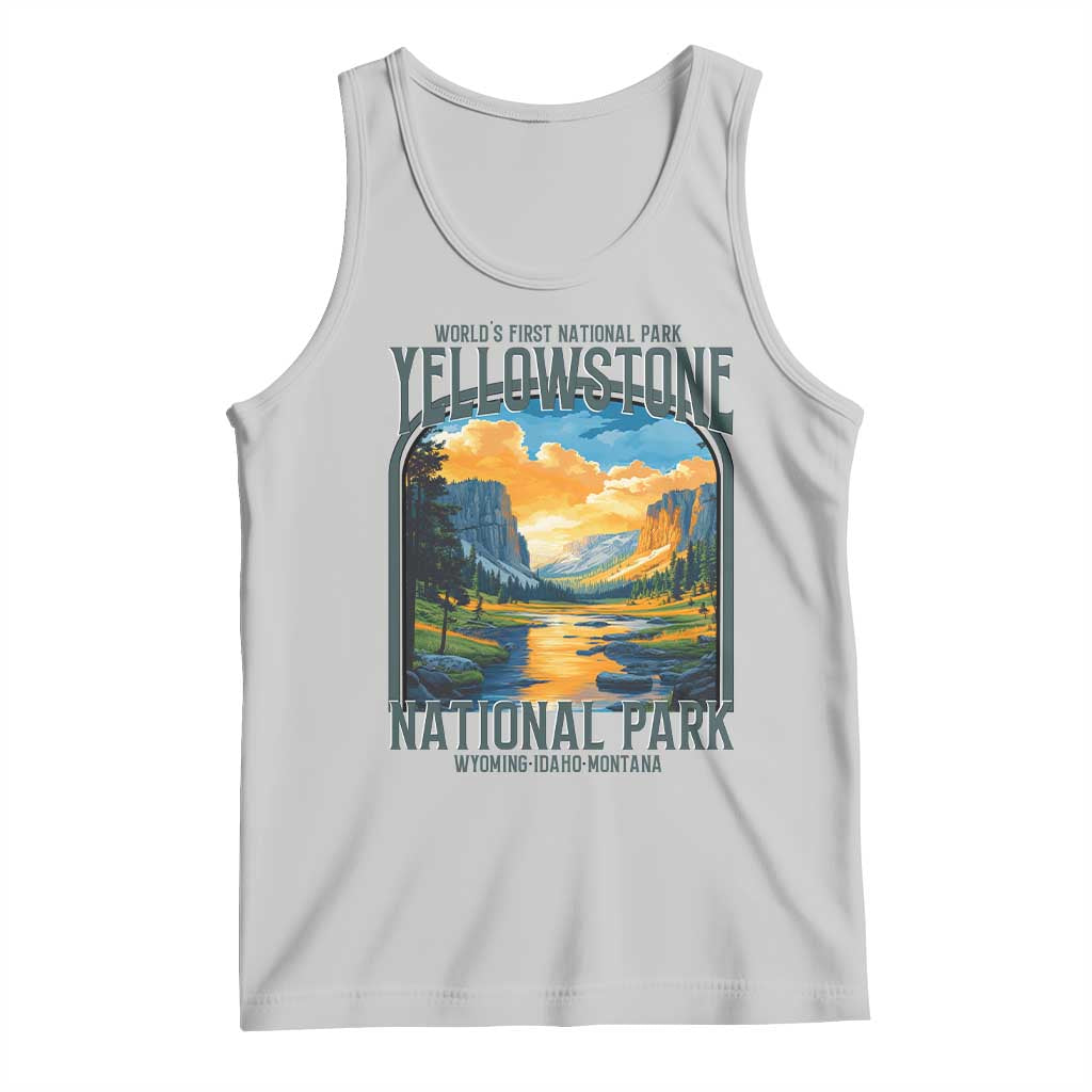Yellowstone National Park Tank Top Worlds First NP Retro Vintage Graphic
