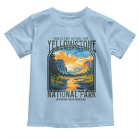 Yellowstone National Park Toddler T Shirt Worlds First NP Retro Vintage Graphic