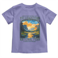 Yellowstone National Park Toddler T Shirt Worlds First NP Retro Vintage Graphic