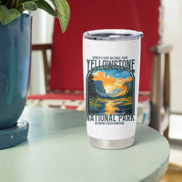 Yellowstone National Park Tumbler Cup Worlds First NP Retro Vintage Graphic