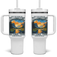 Yellowstone National Park Tumbler With Handle Worlds First NP Retro Vintage Graphic