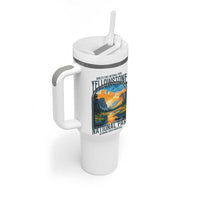 Yellowstone National Park Tumbler With Handle Worlds First NP Retro Vintage Graphic