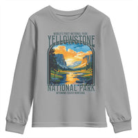 Yellowstone National Park Youth Sweatshirt Worlds First NP Retro Vintage Graphic