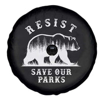 Resist Save Our Parks Spare Tire Cover Bear US National Parks Wildlife Nature