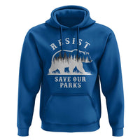 Resist Save Our Parks Hoodie Bear US National Parks Wildlife Nature