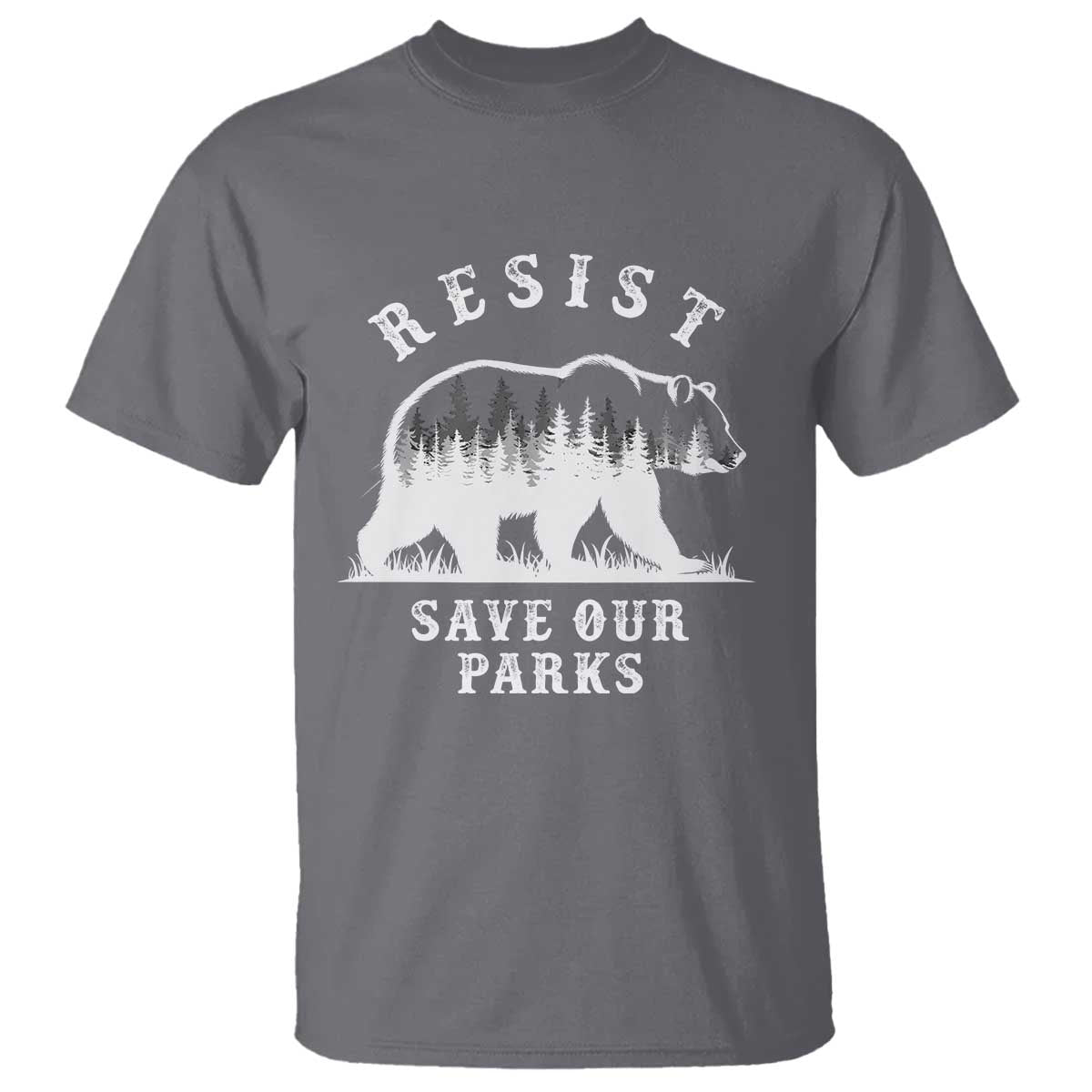 Resist Save Our Parks T Shirt Bear US National Parks Wildlife Nature
