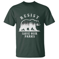 Resist Save Our Parks T Shirt Bear US National Parks Wildlife Nature