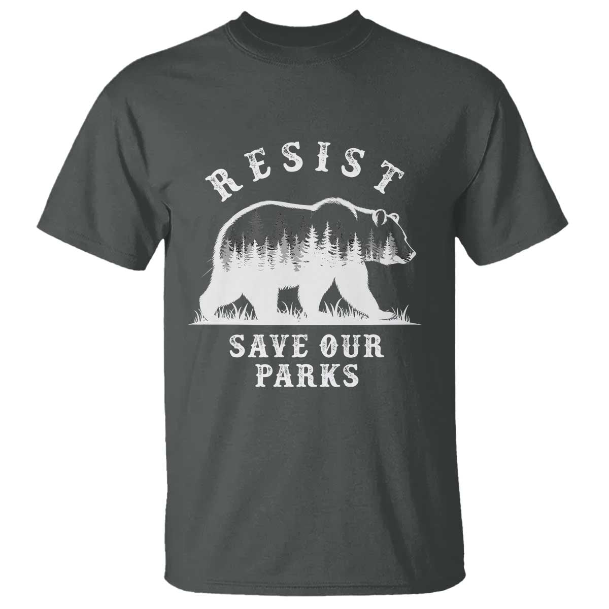 Resist Save Our Parks T Shirt Bear US National Parks Wildlife Nature