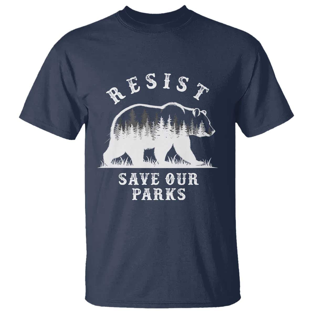Resist Save Our Parks T Shirt Bear US National Parks Wildlife Nature