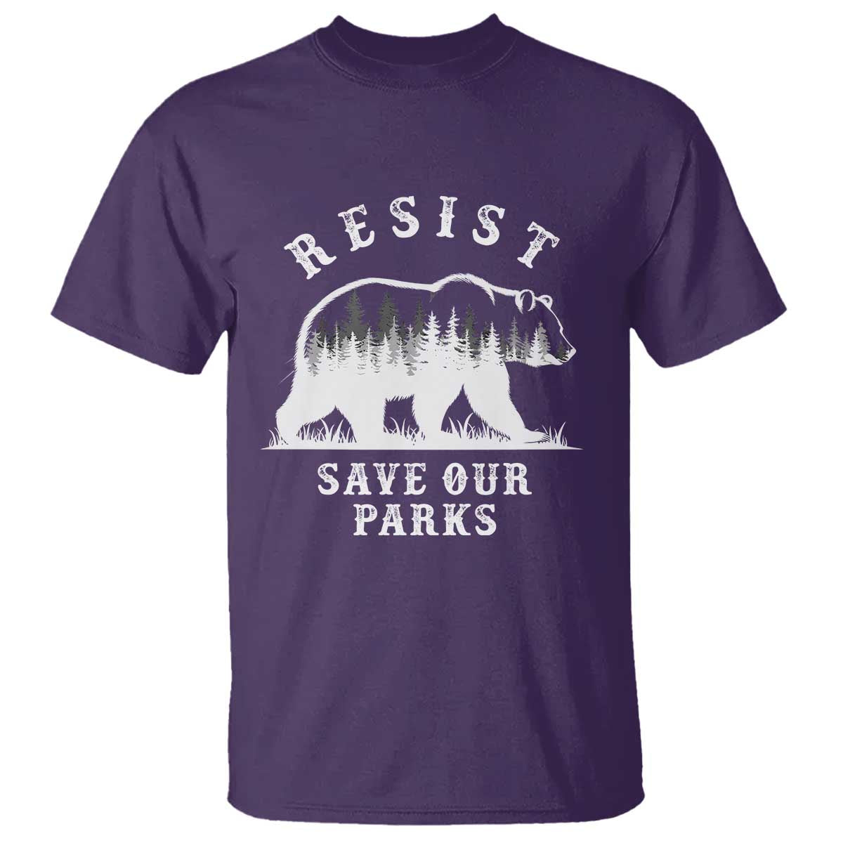 Resist Save Our Parks T Shirt Bear US National Parks Wildlife Nature