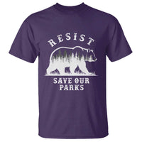 Resist Save Our Parks T Shirt Bear US National Parks Wildlife Nature