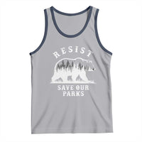 Resist Save Our Parks Tank Top Bear US National Parks Wildlife Nature