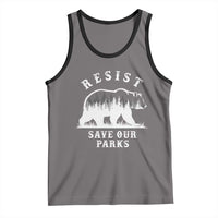 Resist Save Our Parks Tank Top Bear US National Parks Wildlife Nature