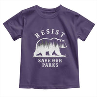 Resist Save Our Parks Toddler T Shirt Bear US National Parks Wildlife Nature