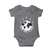 Save Our Planet Baby Onesie Wind Power Electricity Earth Day 2025