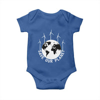 Save Our Planet Baby Onesie Wind Power Electricity Earth Day 2025