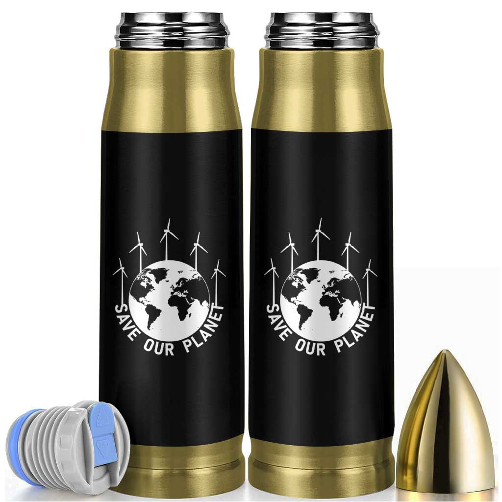 Save Our Planet Bullet Tumbler Wind Power Electricity Earth Day 2025