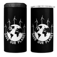Save Our Planet 4 in 1 Can Cooler Tumbler Wind Power Electricity Earth Day 2025