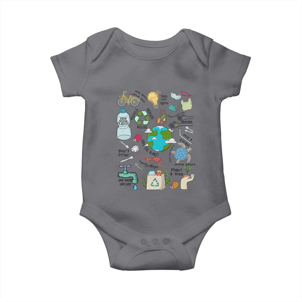 Save The Planet Baby Onesie Earth Day Protect Nature Environmental Recycling