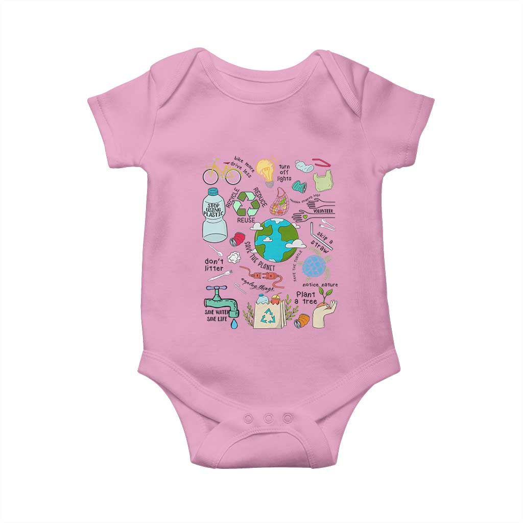 Save The Planet Baby Onesie Earth Day Protect Nature Environmental Recycling