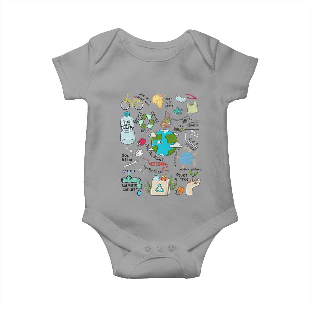 Save The Planet Baby Onesie Earth Day Protect Nature Environmental Recycling