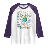 Save The Planet Raglan Shirt Earth Day Protect Nature Environmental Recycling