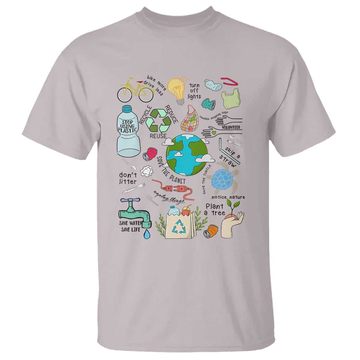 Save The Planet T Shirt Earth Day Protect Nature Environmental Recycling
