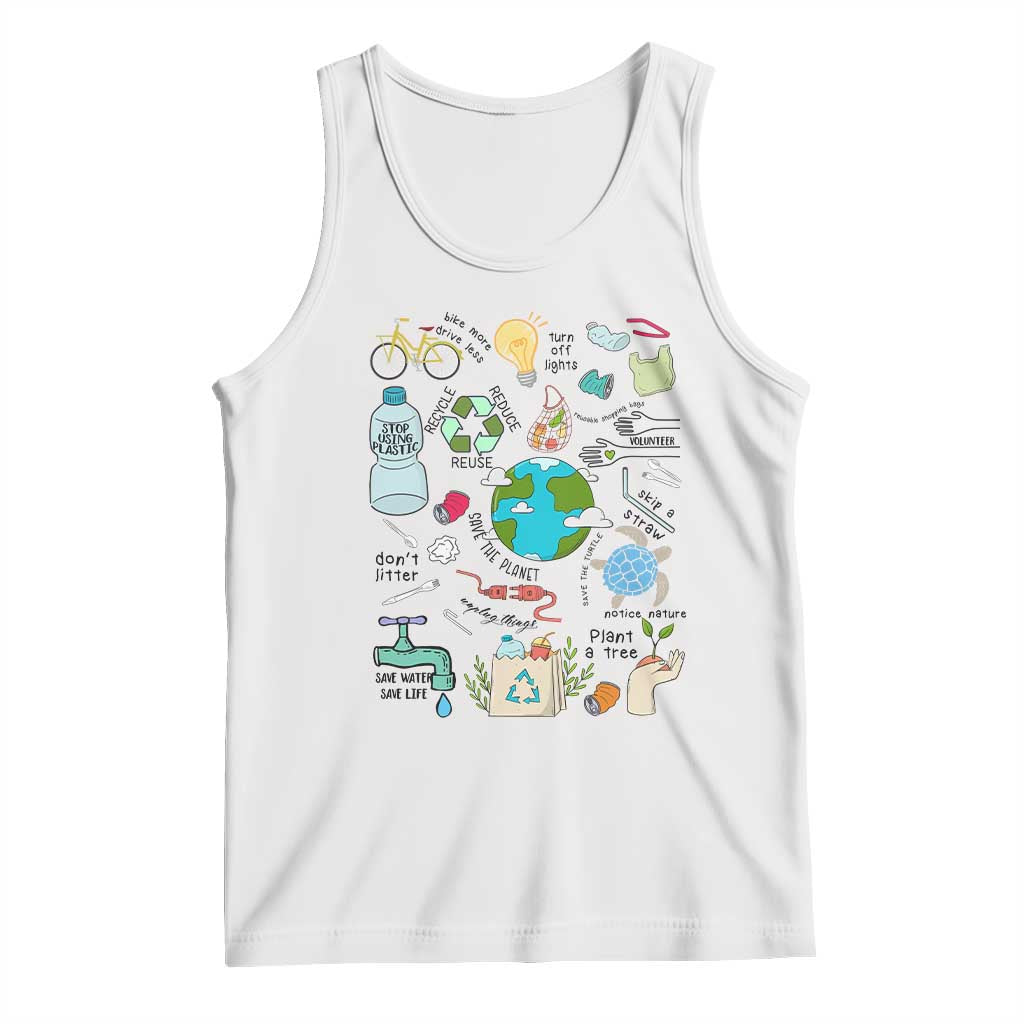 Save The Planet Tank Top Earth Day Protect Nature Environmental Recycling
