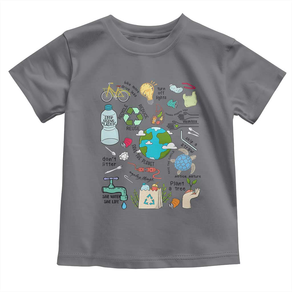 Save The Planet Toddler T Shirt Earth Day Protect Nature Environmental Recycling