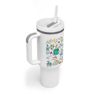 Save The Planet Tumbler With Handle Earth Day Protect Nature Environmental Recycling