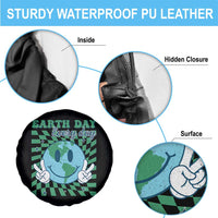 Earth Day Everyday Spare Tire Cover Smile Face Hippie Planet Anniversary
