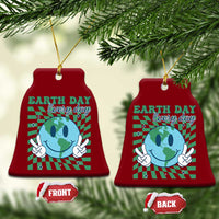 Earth Day Everyday Ceramic Ornament Smile Face Hippie Planet Anniversary - Wonder Print Shop