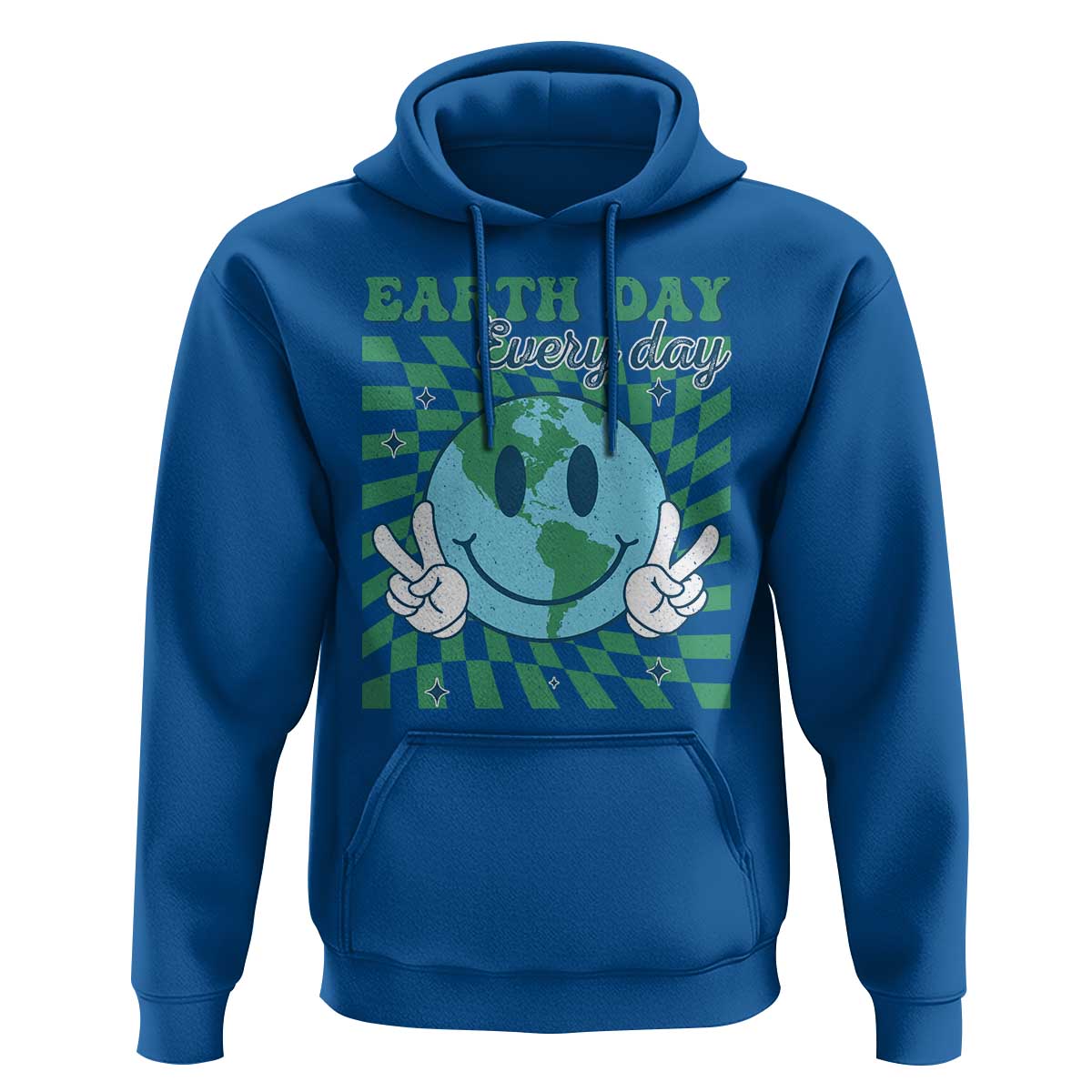 Earth Day Everyday Hoodie Smile Face Hippie Planet Anniversary