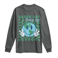 Earth Day Everyday Long Sleeve Shirt Smile Face Hippie Planet Anniversary