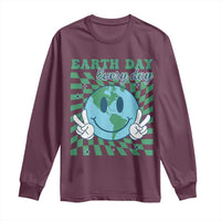 Earth Day Everyday Long Sleeve Shirt Smile Face Hippie Planet Anniversary