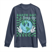 Earth Day Everyday Long Sleeve Shirt Smile Face Hippie Planet Anniversary