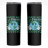 Earth Day Everyday Skinny Tumbler Smile Face Hippie Planet Anniversary